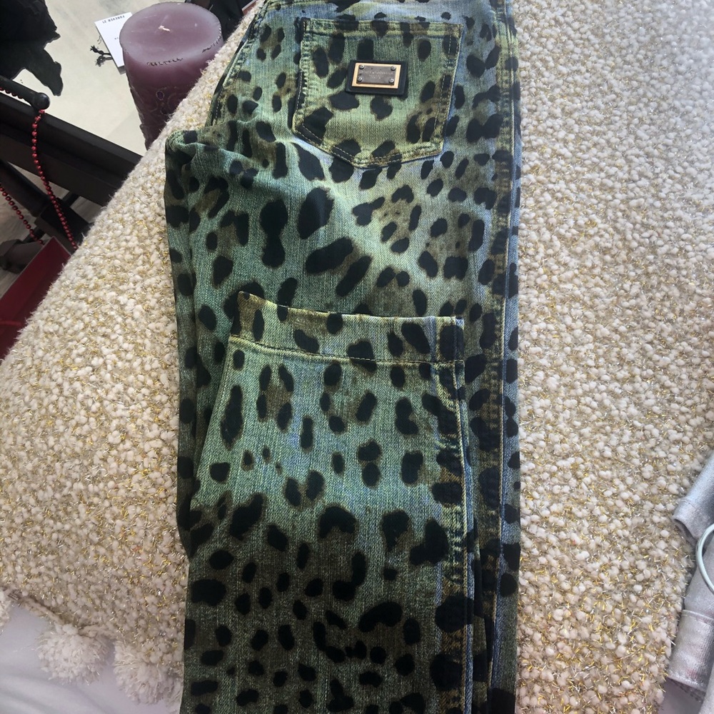 D&G leopard denim